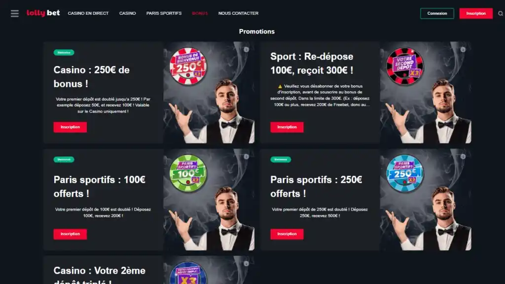 LollyBet France  welcome bonus offer